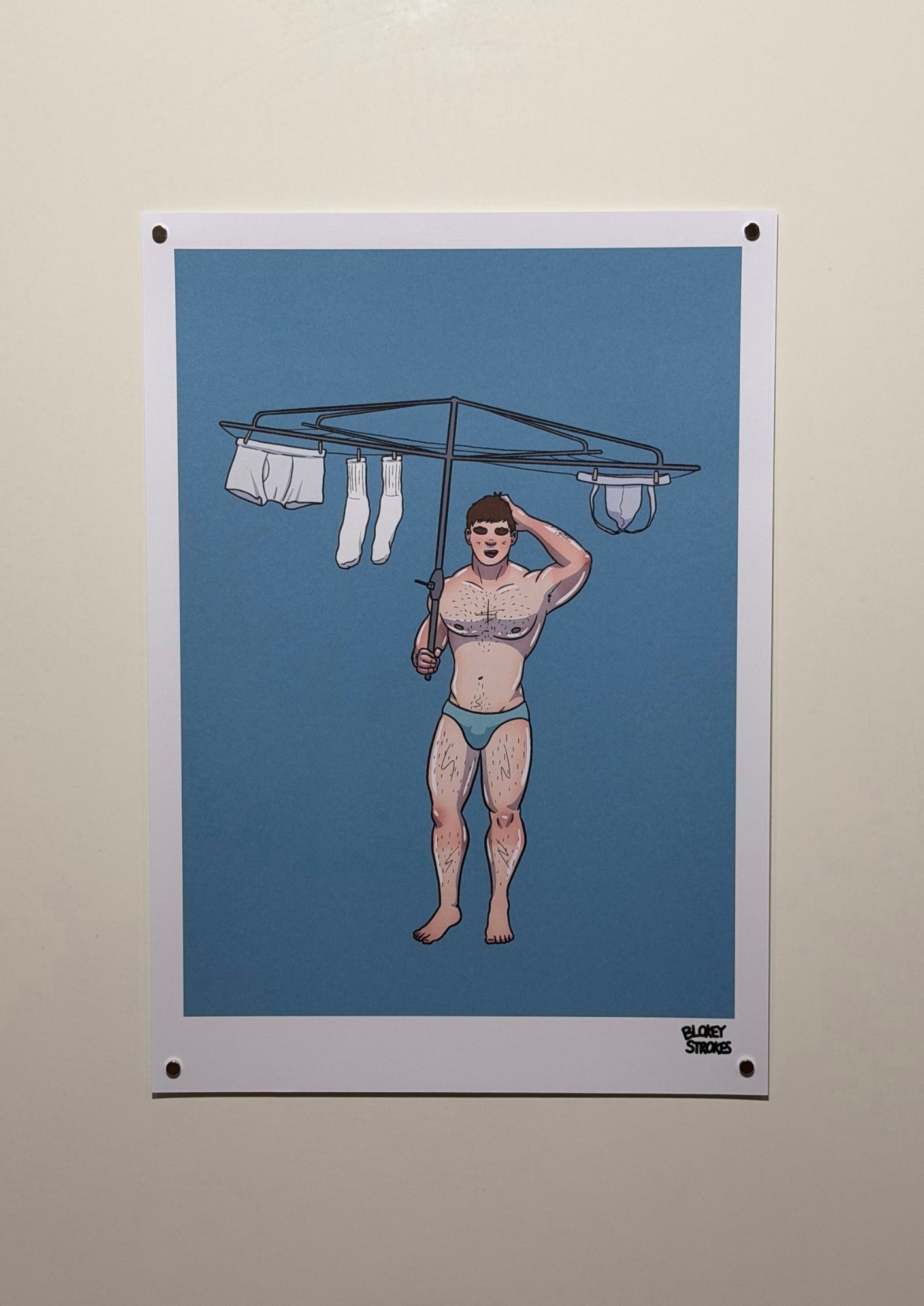 Hoist A4 Print | Blokey Strokes