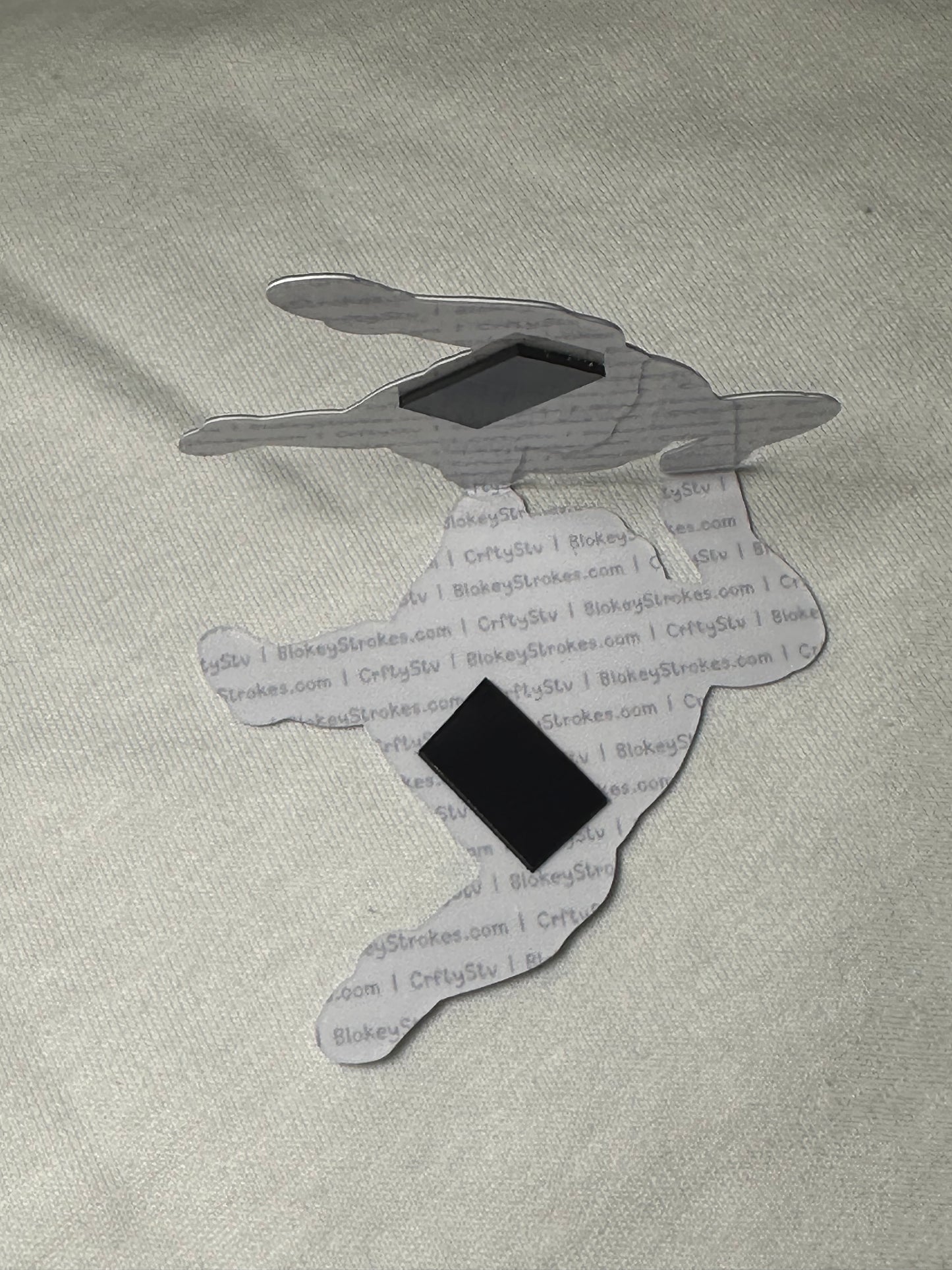 Naked Man Magnetic Bookmark - Hooked Harris | Blokey Strokes