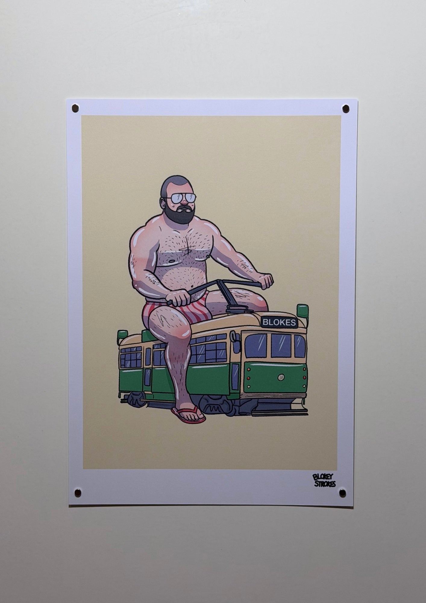 City Circle A4 Print | Blokey Strokes
