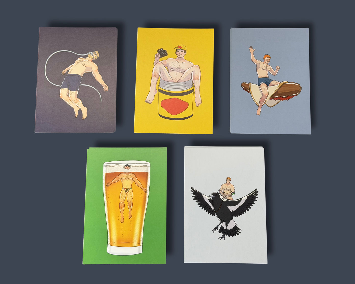 Aussie Bloke A6 Pack | Blokey Strokes