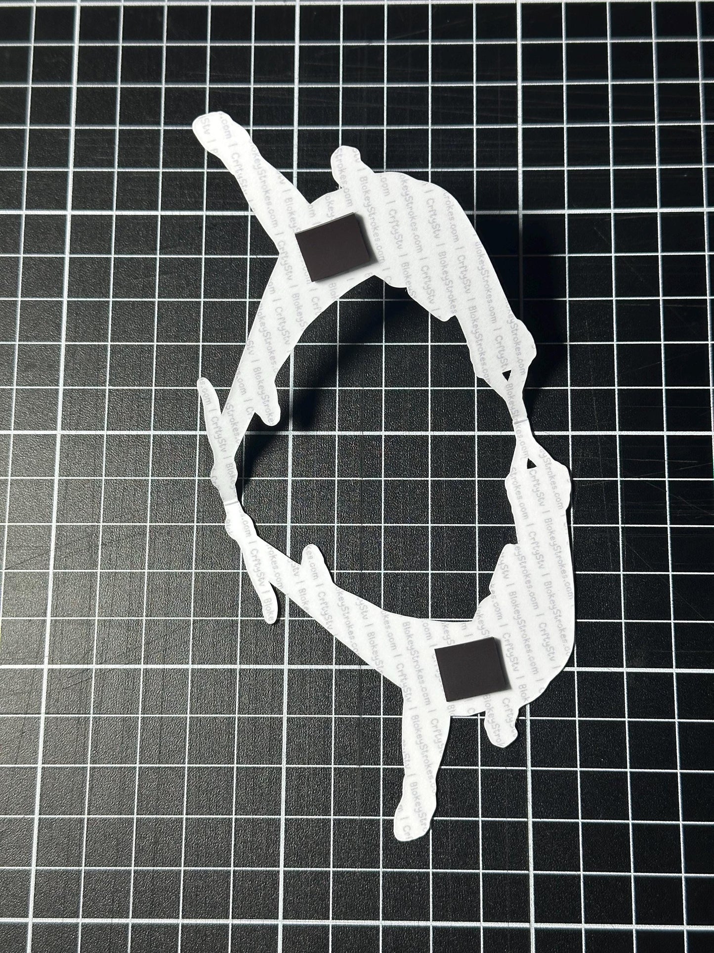 Naked man magnetic bookmark inside