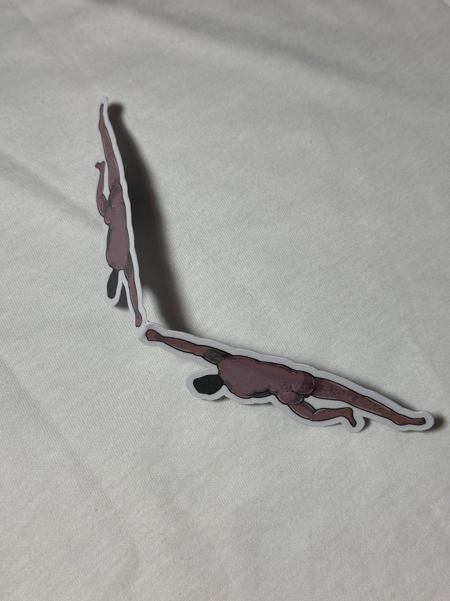 Naked Man Magnetic Bookmark - Draping Drew | Blokey Strokes