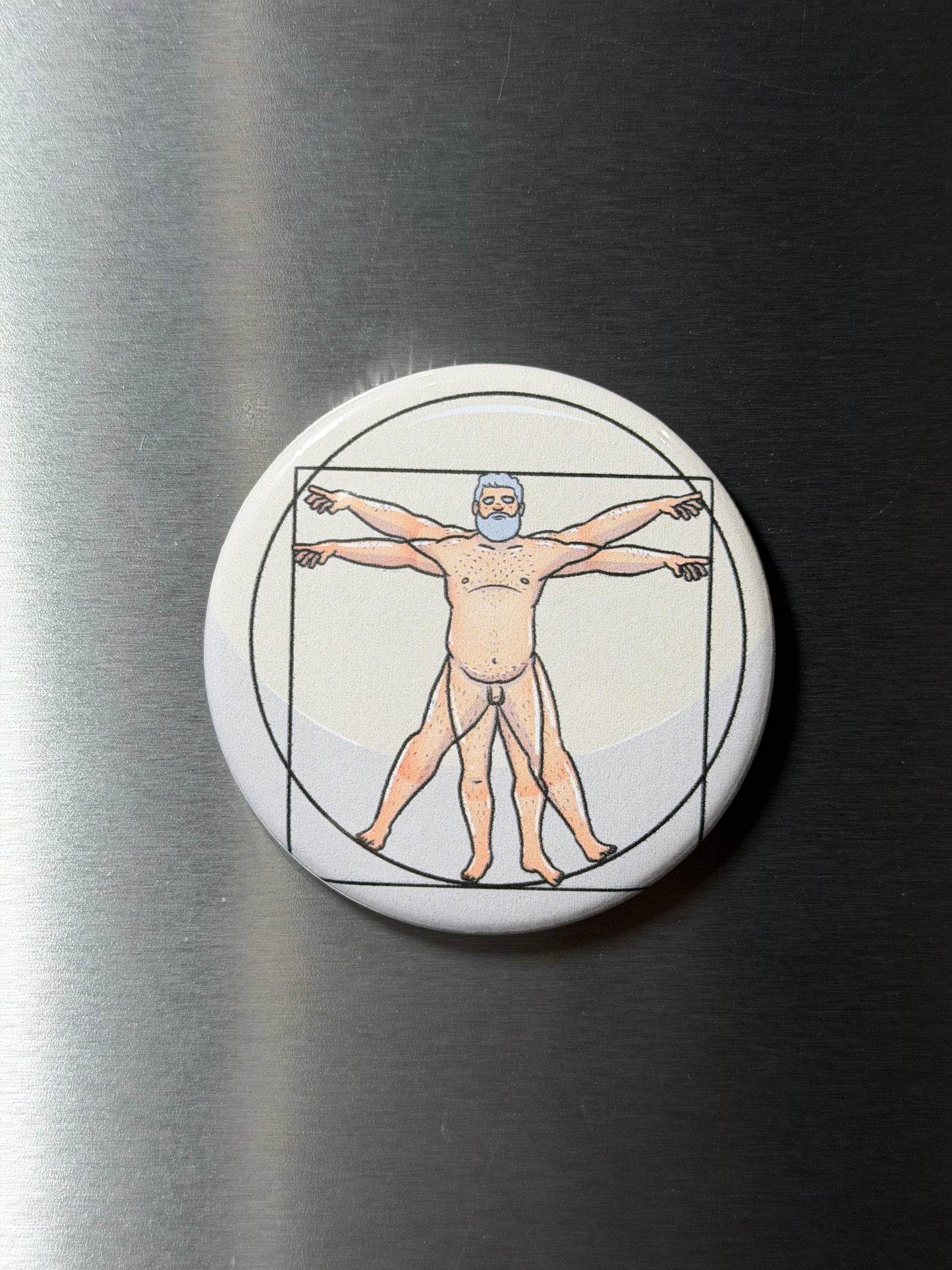 Fridge Magnet - Vitruvian | Blokey Strokes