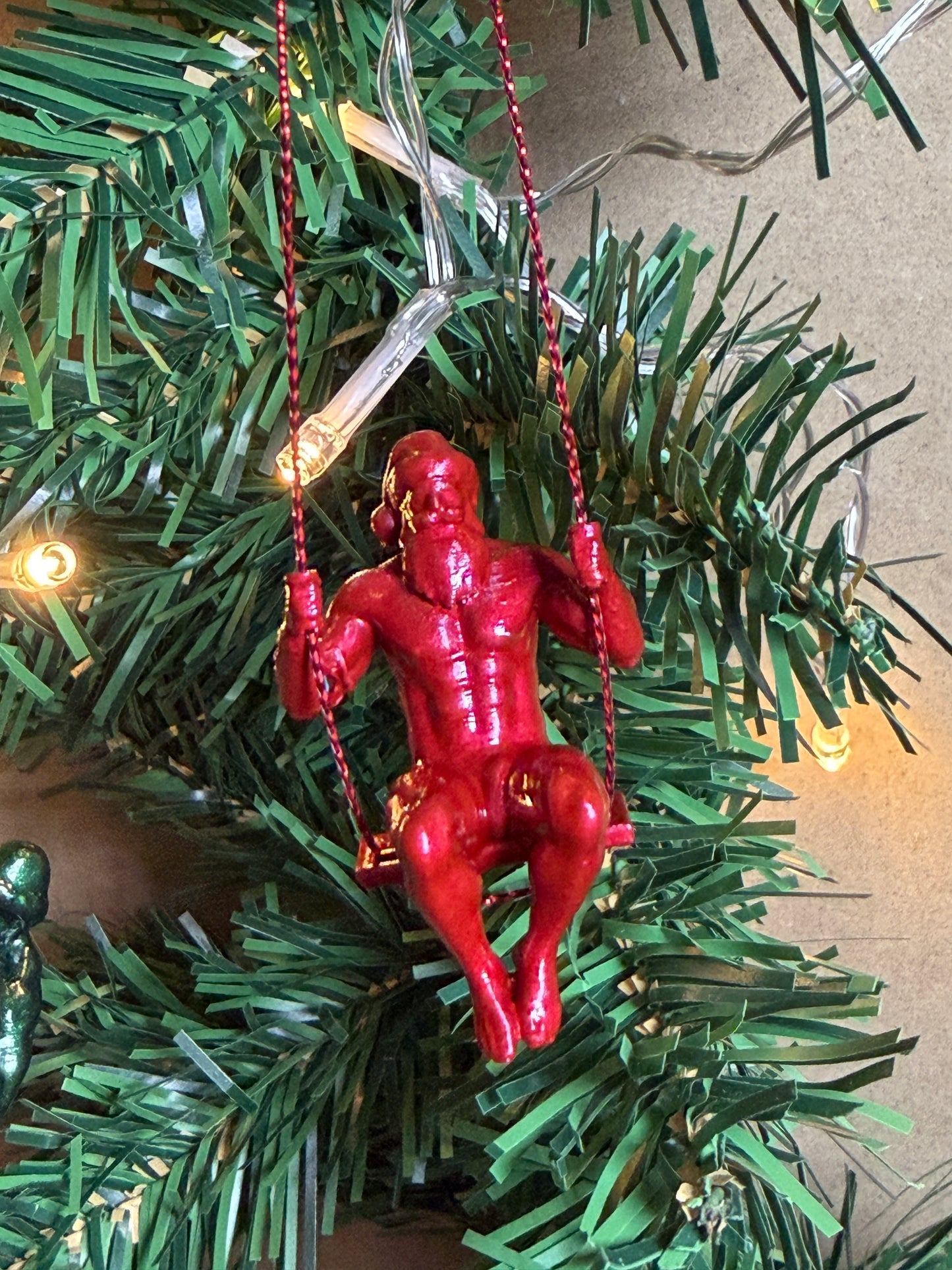 Sexy Santa Christmas Ornaments | Blokey Strokes