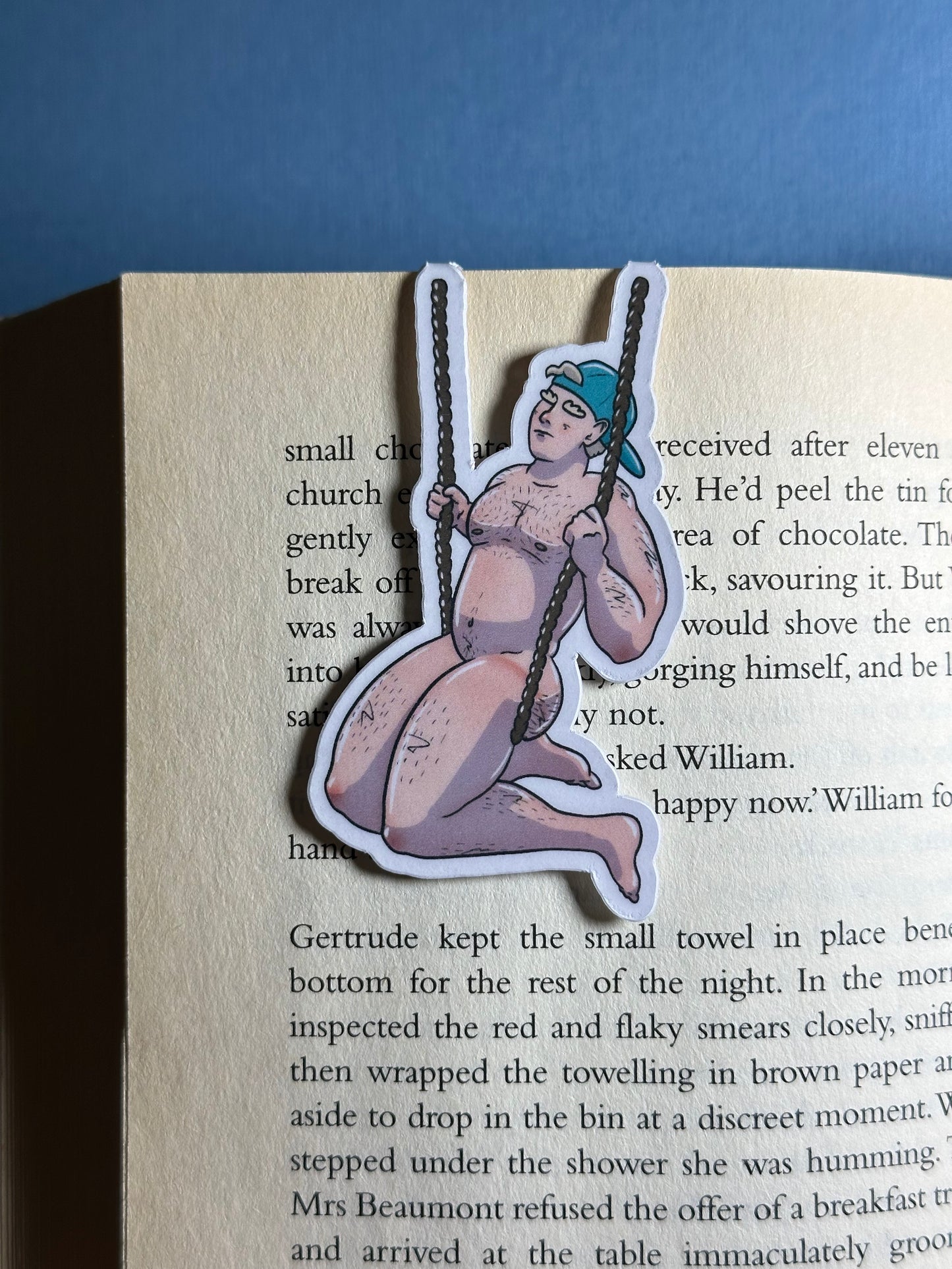 Naked Man Magnetic Bookmark - Jungle Jarred | Blokey Strokes