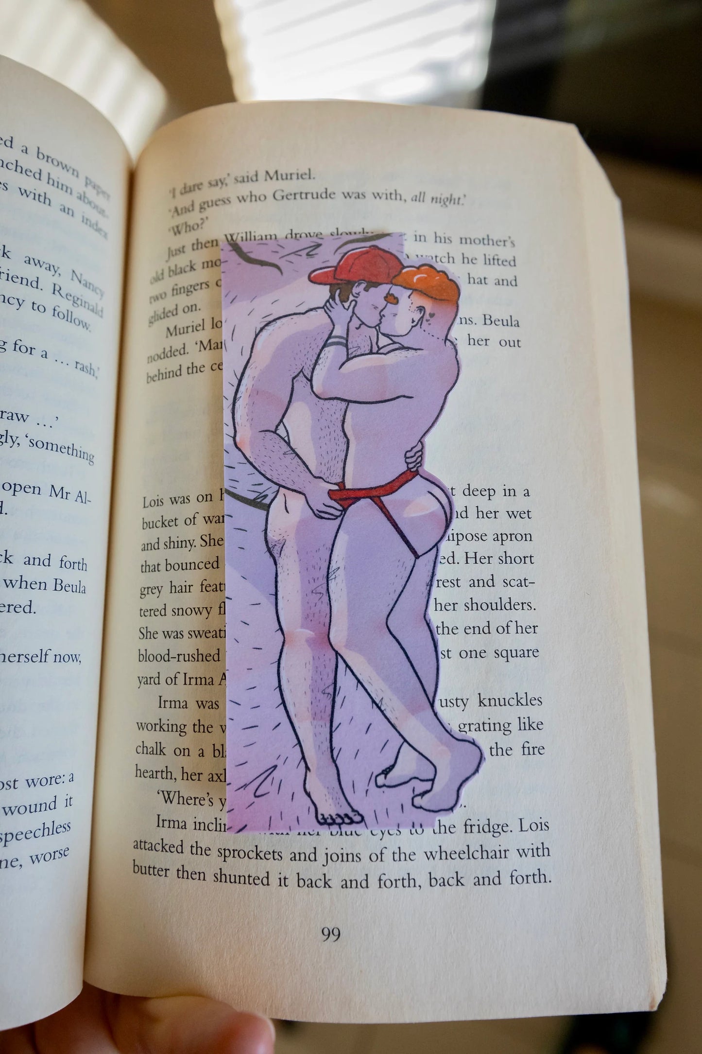 Naked Man Bookmark - | Blokey Strokes