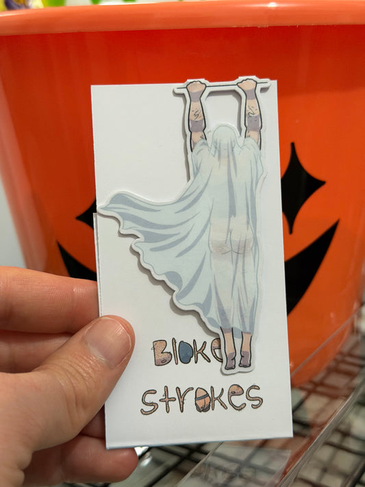 Naked Man Magnetic Bookmark - Ghostly Gary | Blokey Strokes
