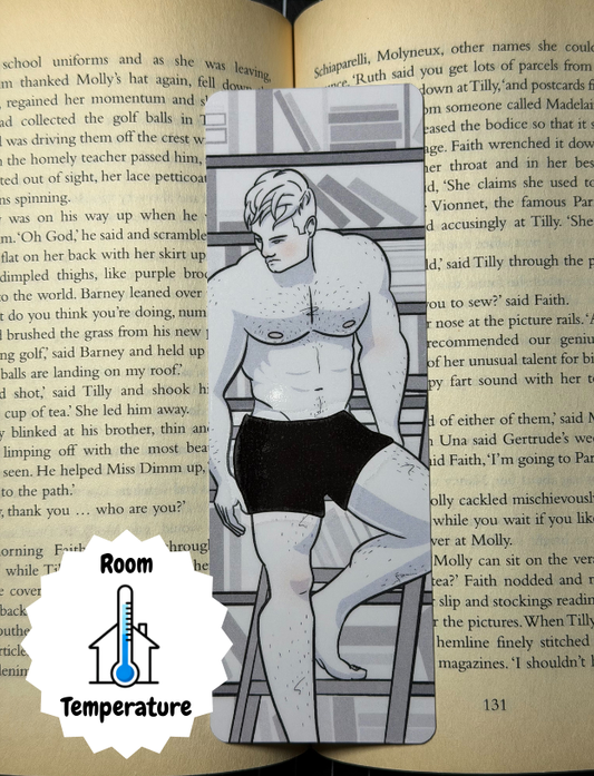 Naked Man Heat Reactive Bookmark - Sizzling Seth | Blokey Strokes