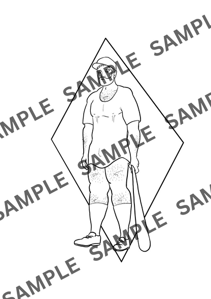 Book of Blokes Printable Colouring Book | Blokey Strokes