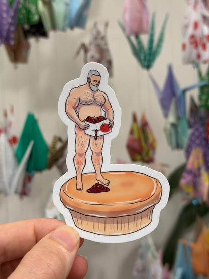 Vinyl Sticker - Pie | Blokey Strokes