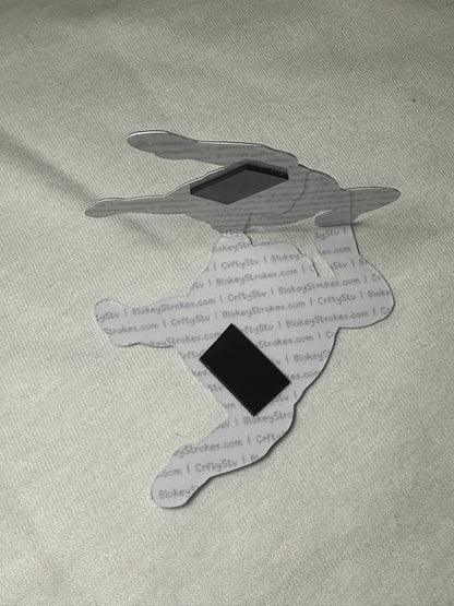 Naked Man Magnetic Bookmark - Hooked Harris | Blokey Strokes