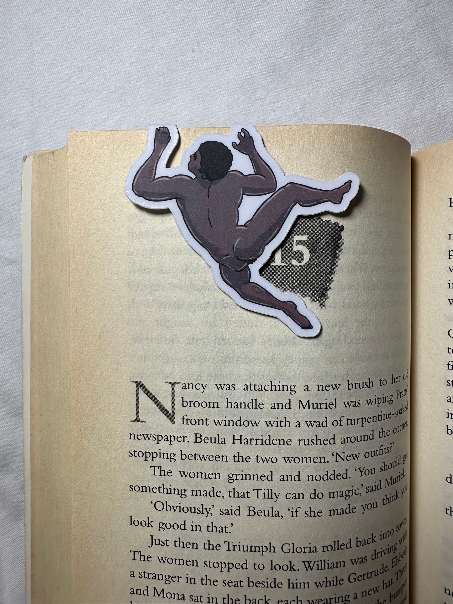 Naked Man Magnetic Bookmark - Hooked Harris | Blokey Strokes