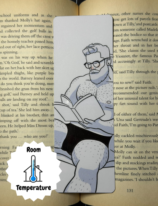 Naked Man Heat Reactive Bookmark - Hot Rodney | Blokey Strokes