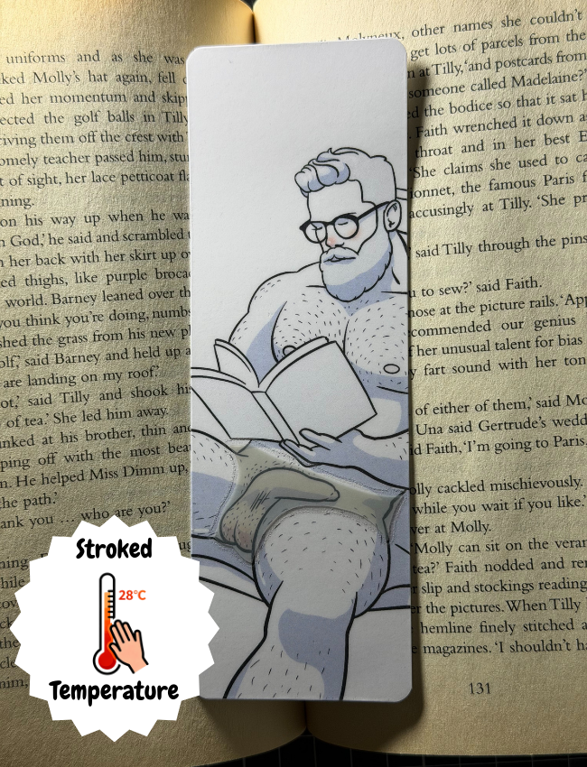 Naked Man Heat Reactive Bookmark - Hot Rodney | Blokey Strokes