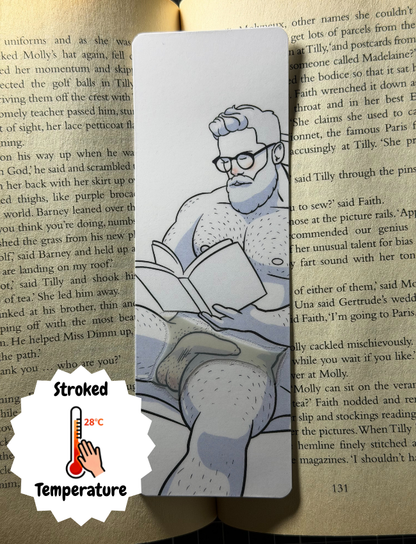 Naked Man Heat Reactive Bookmark - Hot Rodney | Blokey Strokes