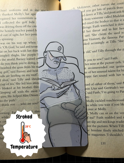 Naked Man Heat Reactive Bookmark - Toasty Tony | Blokey Strokes