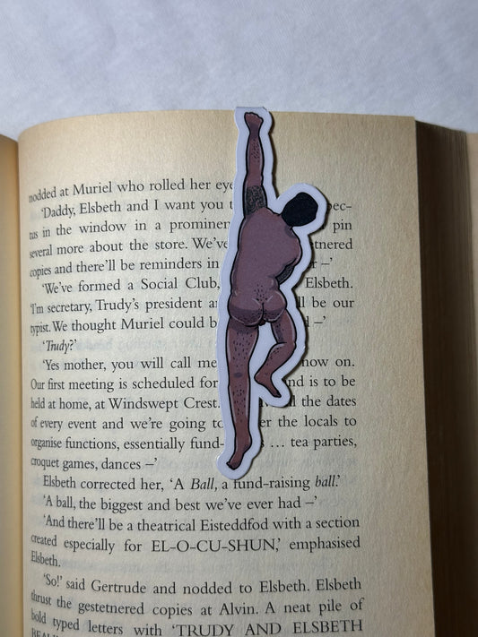 Naked Man Magnetic Bookmark - Draping Drew | Blokey Strokes