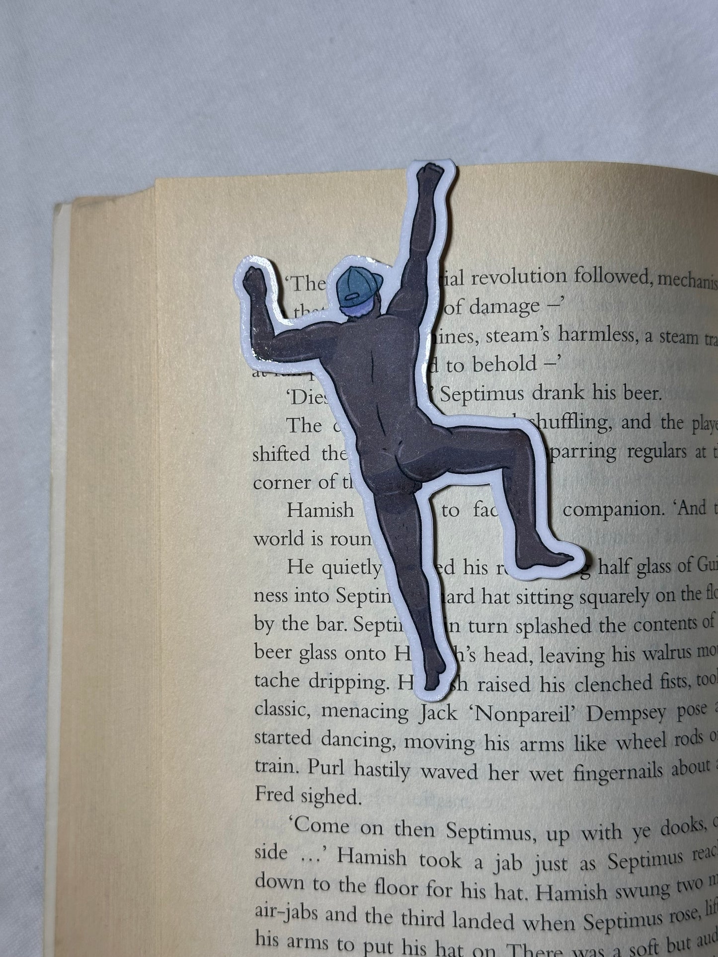 Naked Man Magnetic Bookmark - Hoisted Harvey | Blokey Strokes