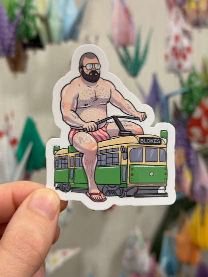 Vinyl Sticker - Tram | Blokey Strokes