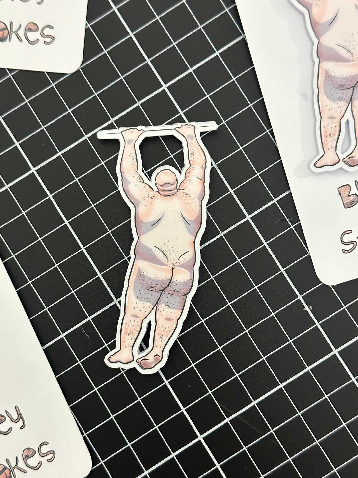 Naked man magnetic bookmark