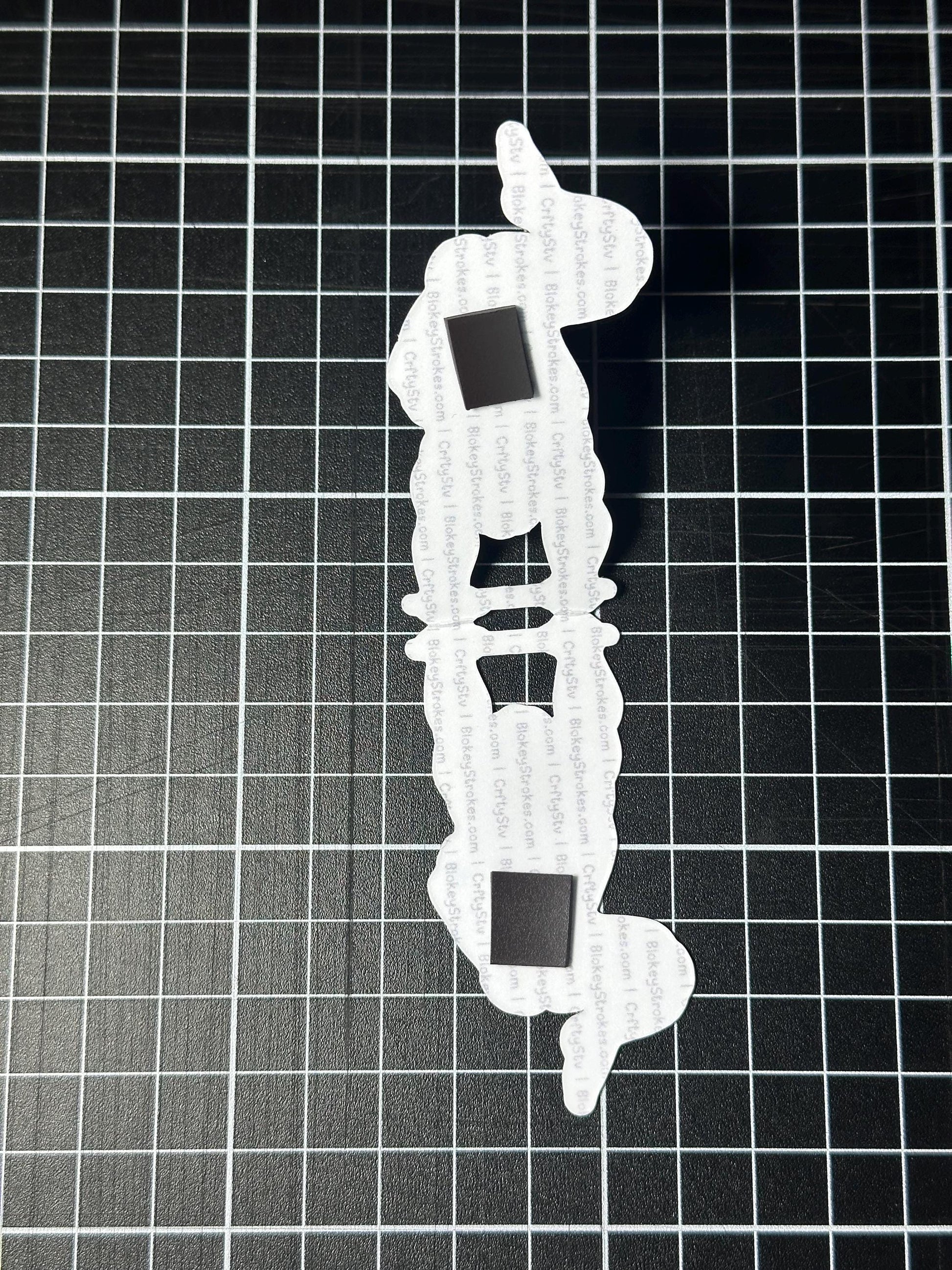 Naked man magnetic bookmark inside