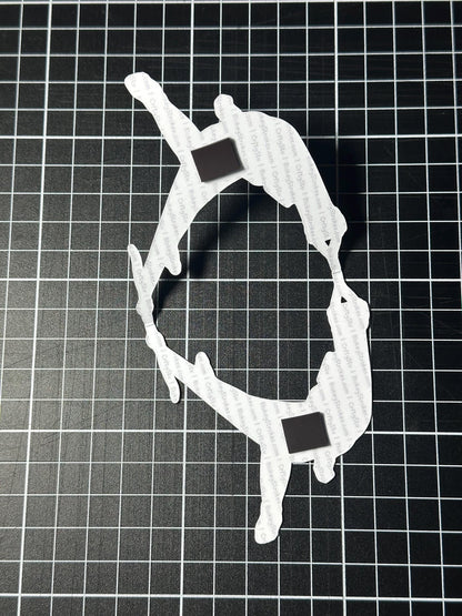 Naked man magnetic bookmark inside