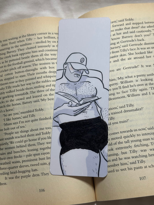 Naked Man Heat Reactive Bookmark - Toasty Tony | Blokey Strokes