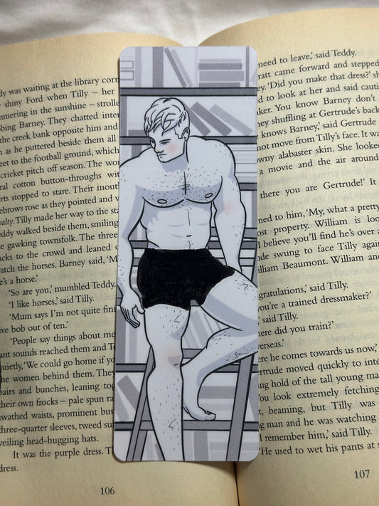 Naked Man Heat Reactive Bookmark - Sizzling Seth | Blokey Strokes