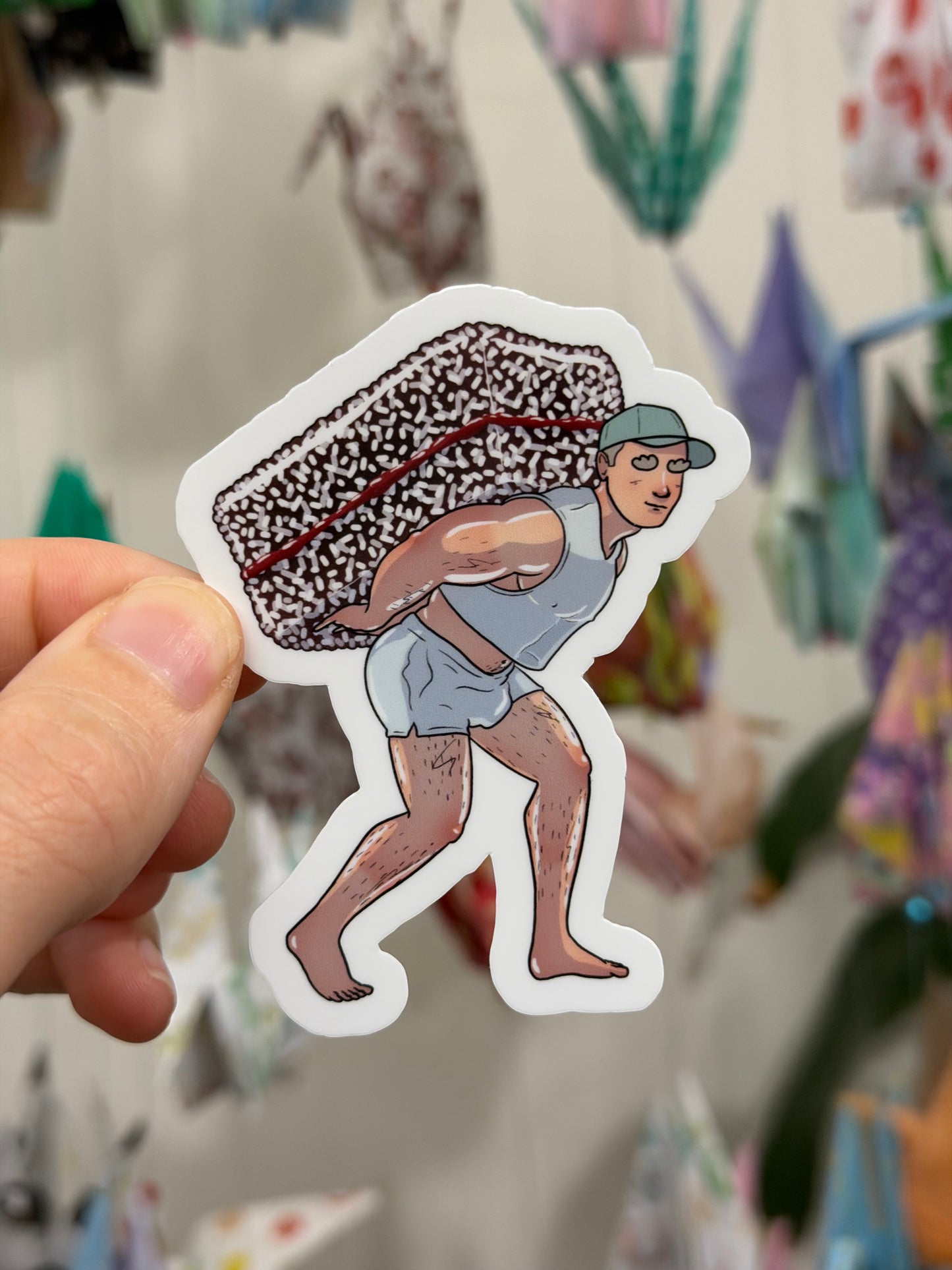 Vinyl Sticker - Lamington | Blokey Strokes