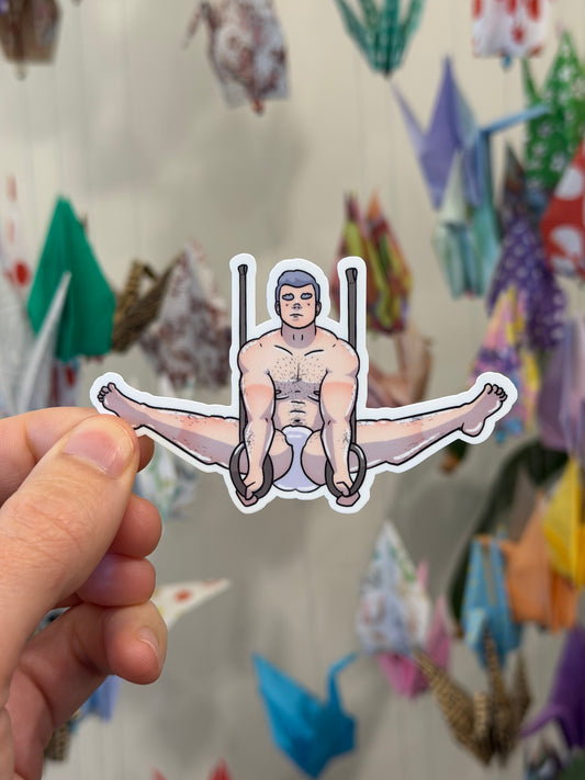 Vinyl Sticker - Gymnast | Blokey Strokes