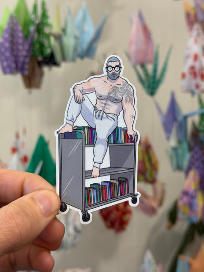 Vinyl Sticker - Librarian | Blokey Strokes