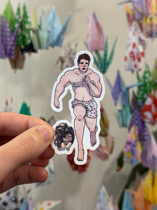 Vinyl Sticker - Carl & Donut | Blokey Strokes