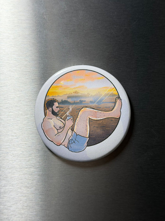 Fridge Magnet - Sunrise | Blokey Strokes