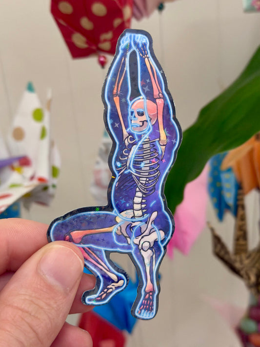Vinyl Sticker - Neon Skelly Drop | Blokey Strokes