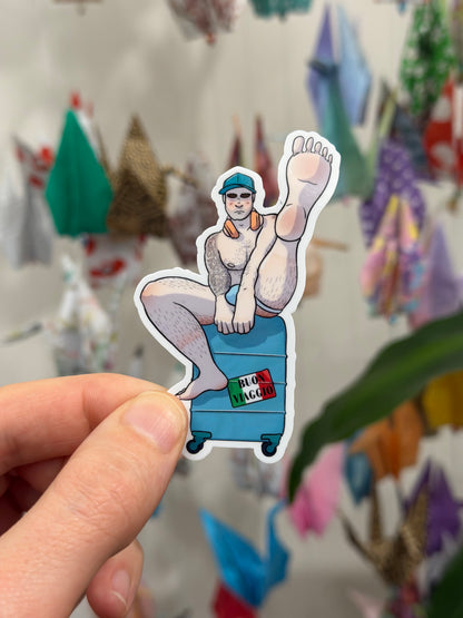 Vinyl Sticker - Carry-On | Blokey Strokes