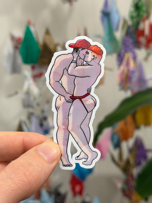 Vinyl Sticker - Kiss | Blokey Strokes