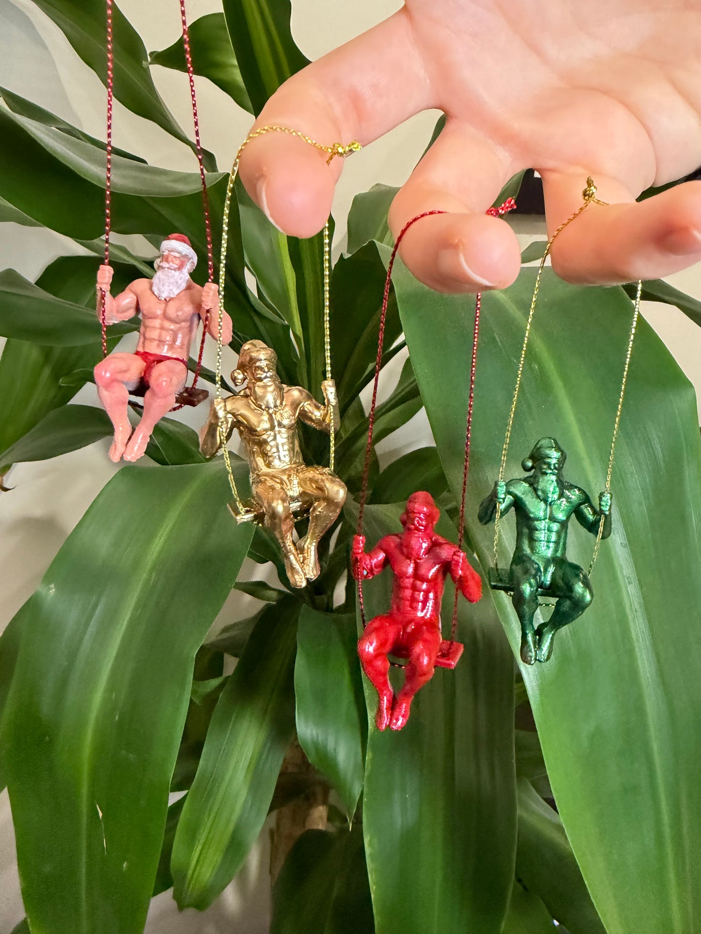 Sexy Santa Christmas Ornaments | Blokey Strokes