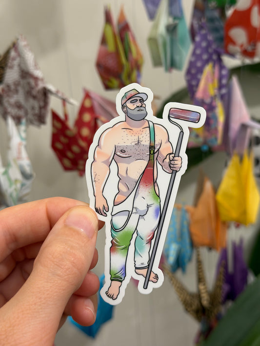 Vinyl Sticker - Roller Boy | Blokey Strokes