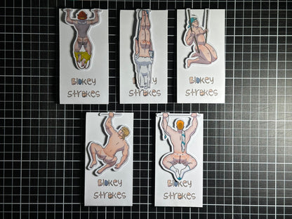 Naked Man Magnetic Bookmark - Ash | Blokey Strokes