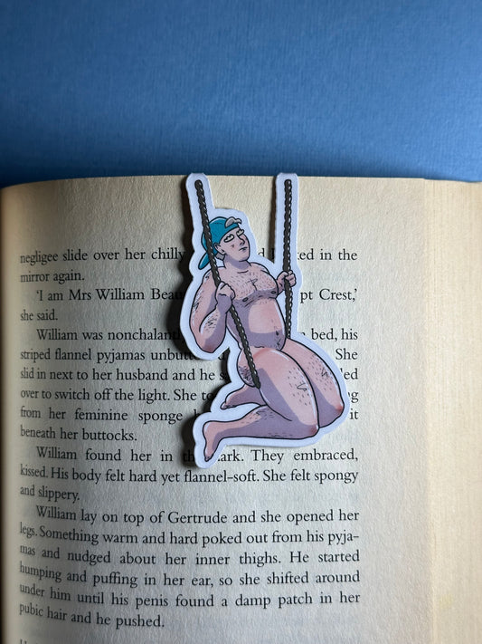 Naked Man Magnetic Bookmark | Blokey Strokes