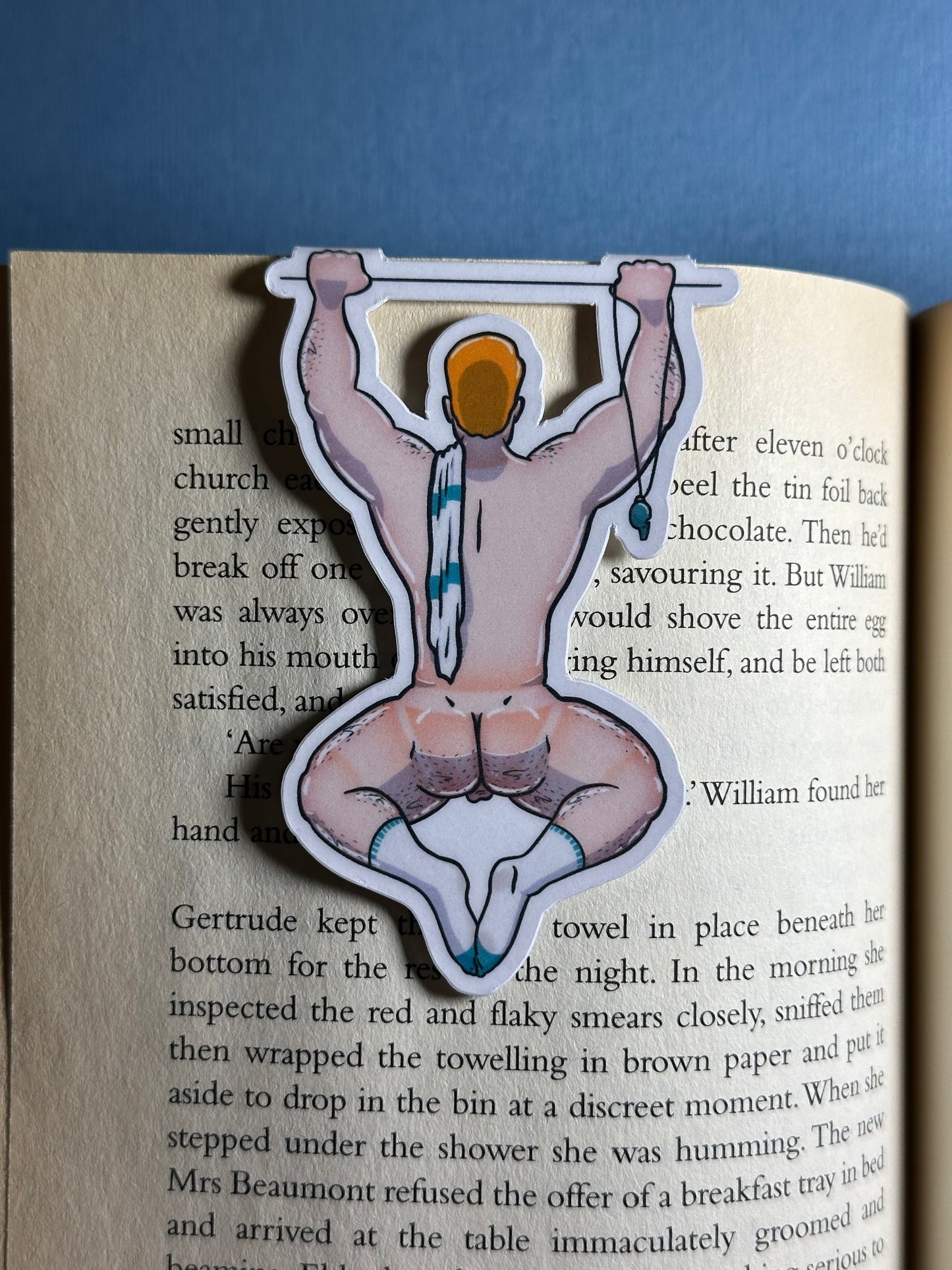 Naked Man Magnetic Bookmark | Blokey Strokes