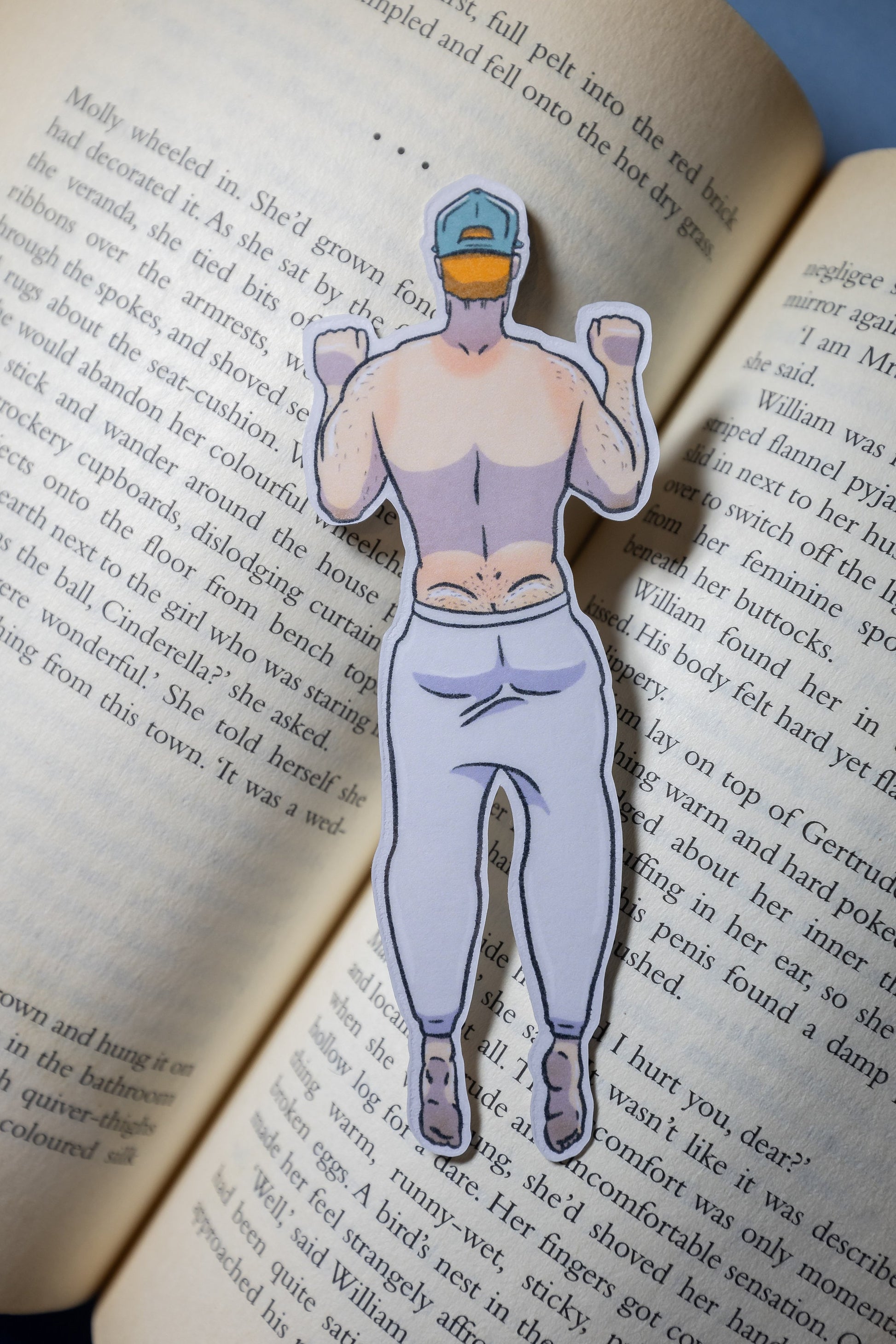 Spicy bookmark sweatpants in book back