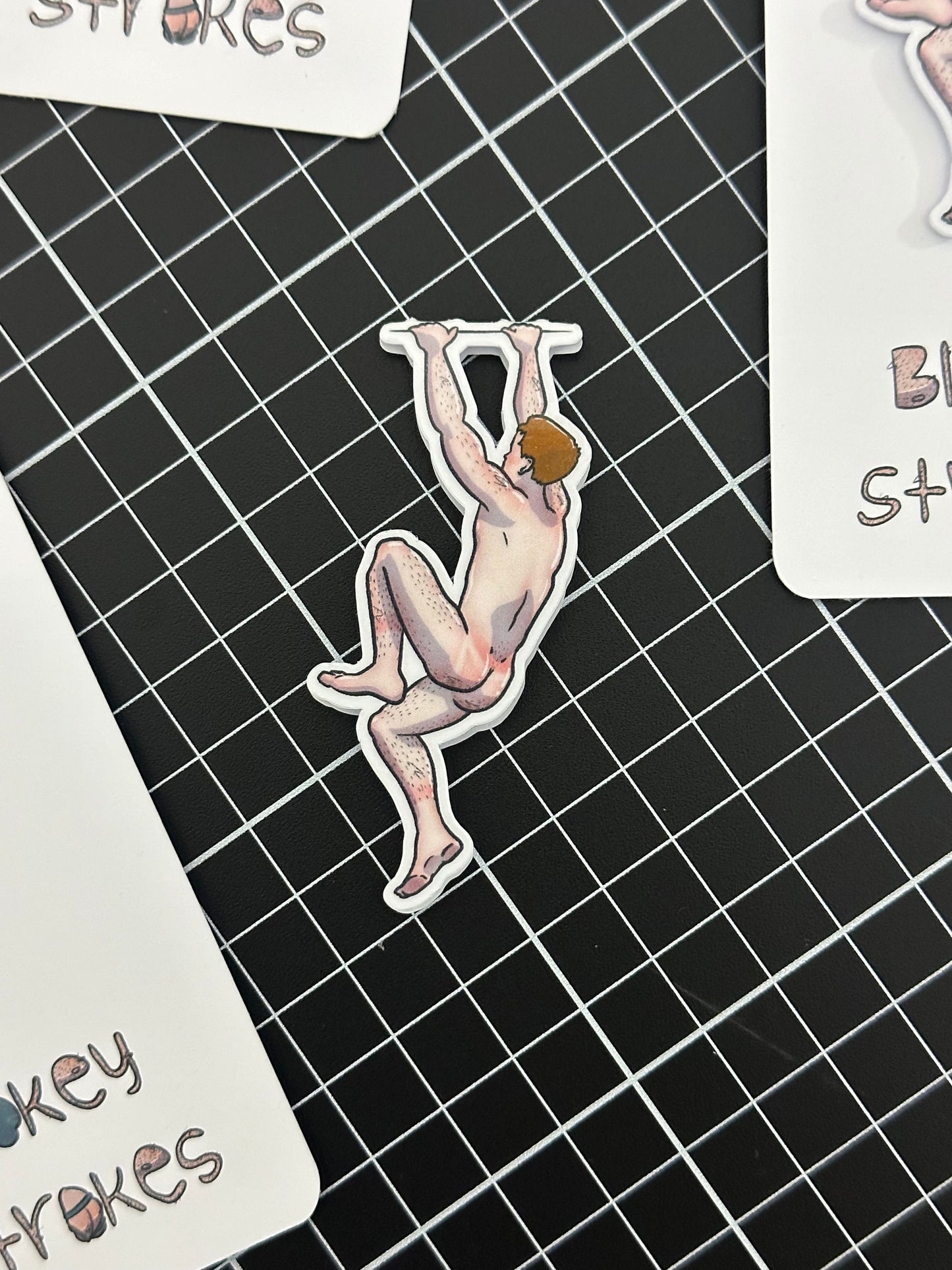 Naked man magnetic bookmark