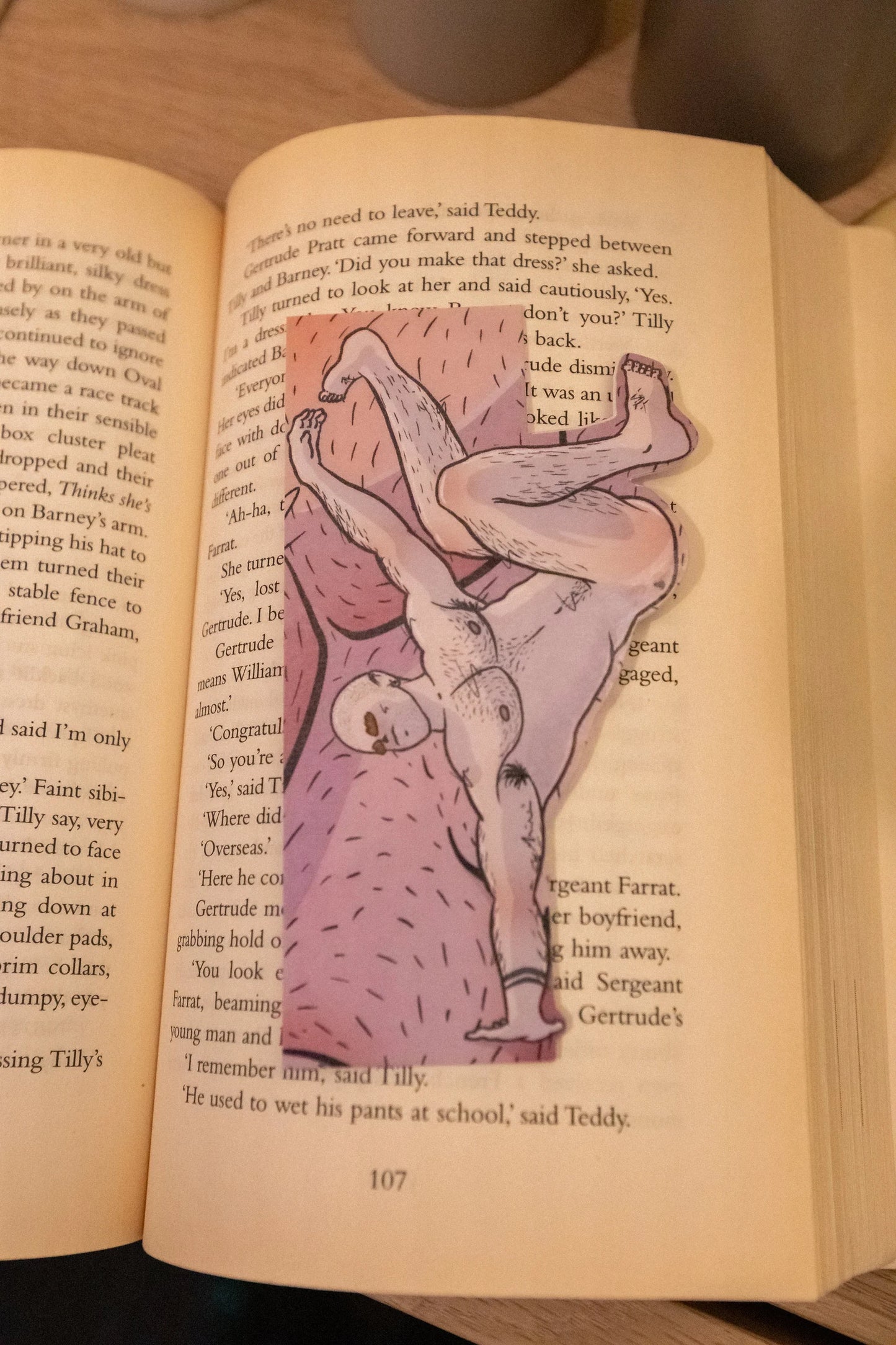 Naked Man Bookmark - | Blokey Strokes