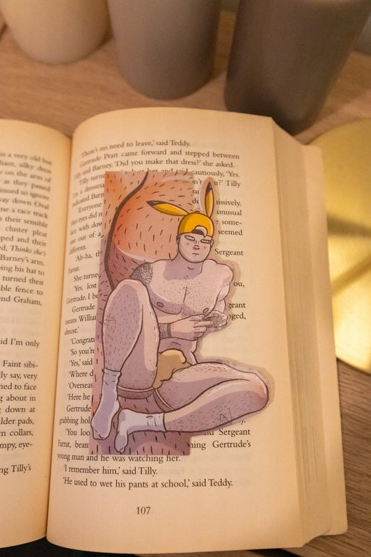 Naked Man Bookmark - | Blokey Strokes