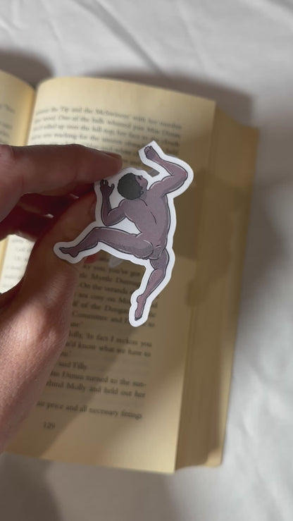 Naked Man Magnetic Bookmark - Hooked Harris | Blokey Strokes