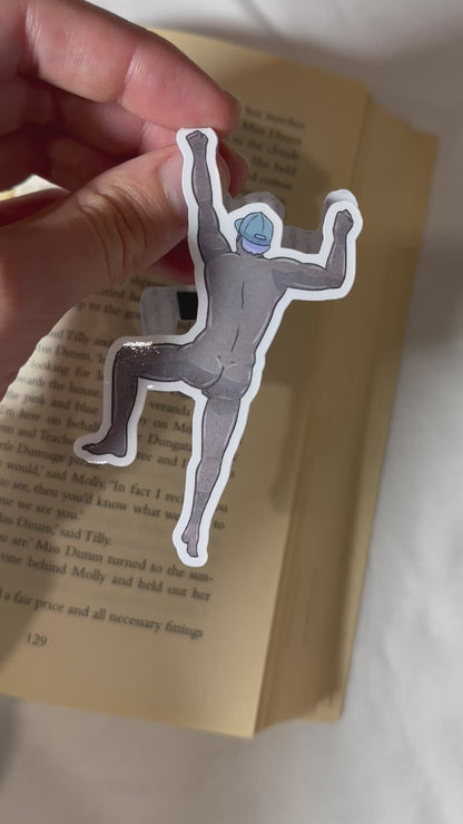 Naked Man Magnetic Bookmark - Hoisted Harvey | Blokey Strokes